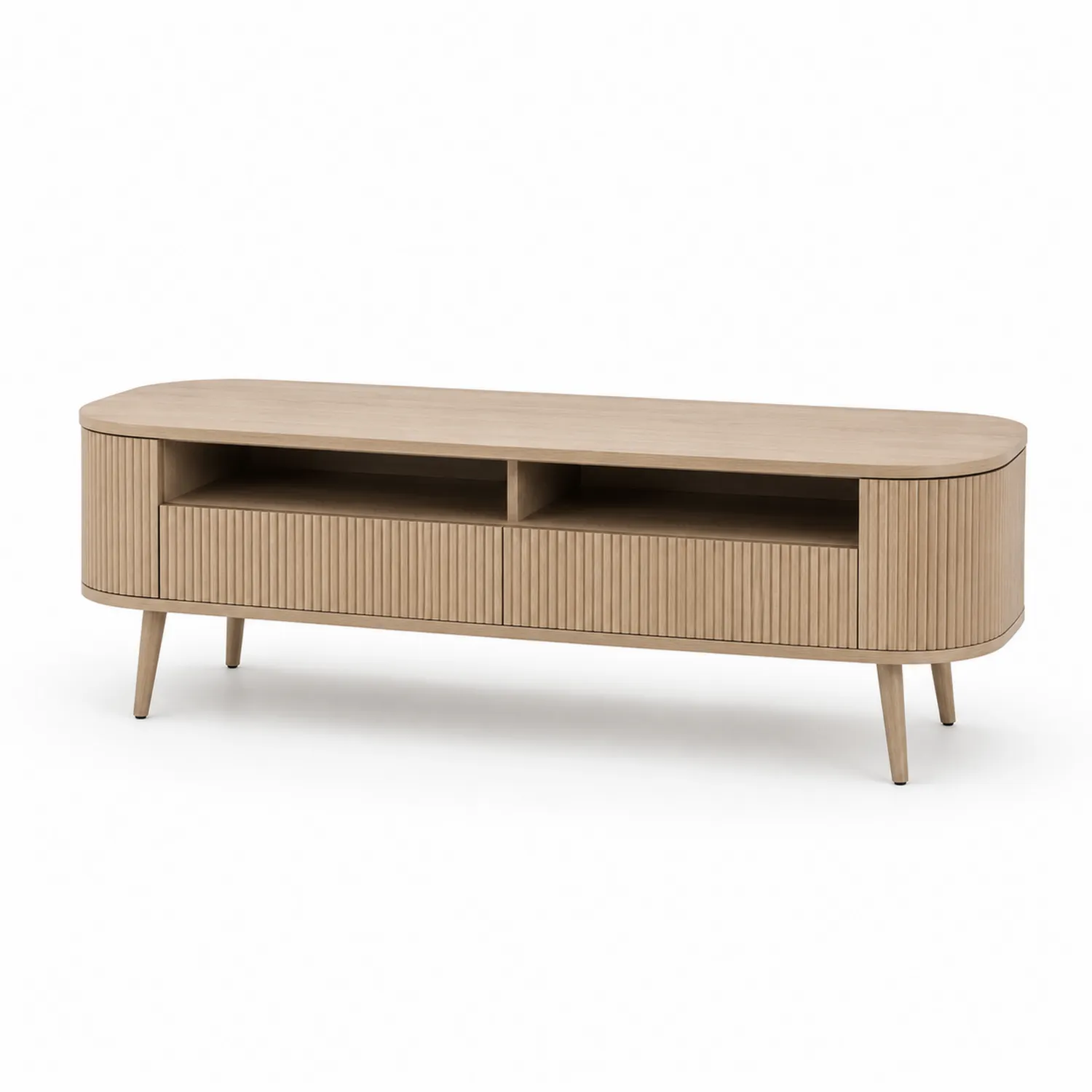 Mesa de TV de madera con almacenamiento 120x40x50 cm