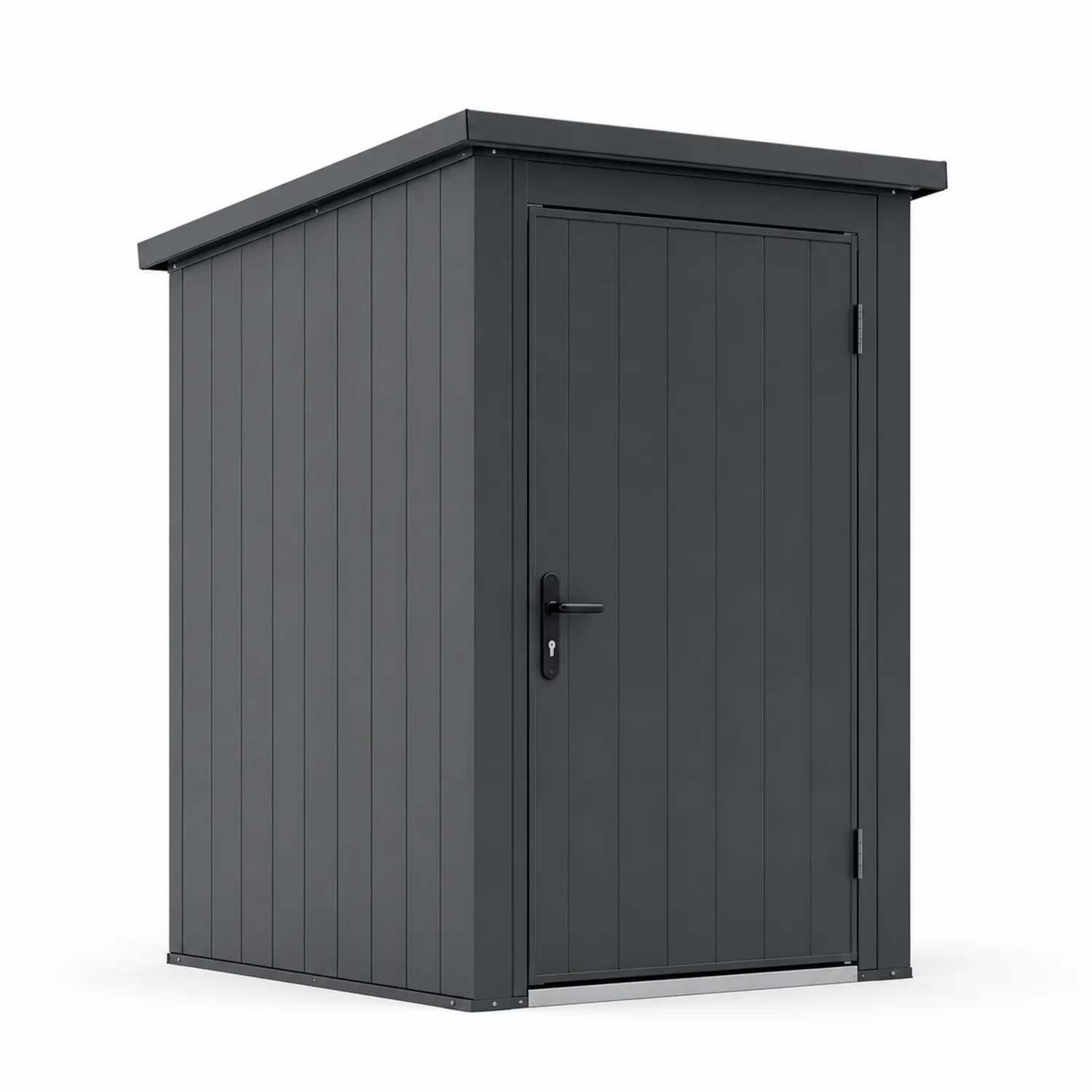 Cobertizo de acero galvanizado Gris Oscuro 200x150x200 cm