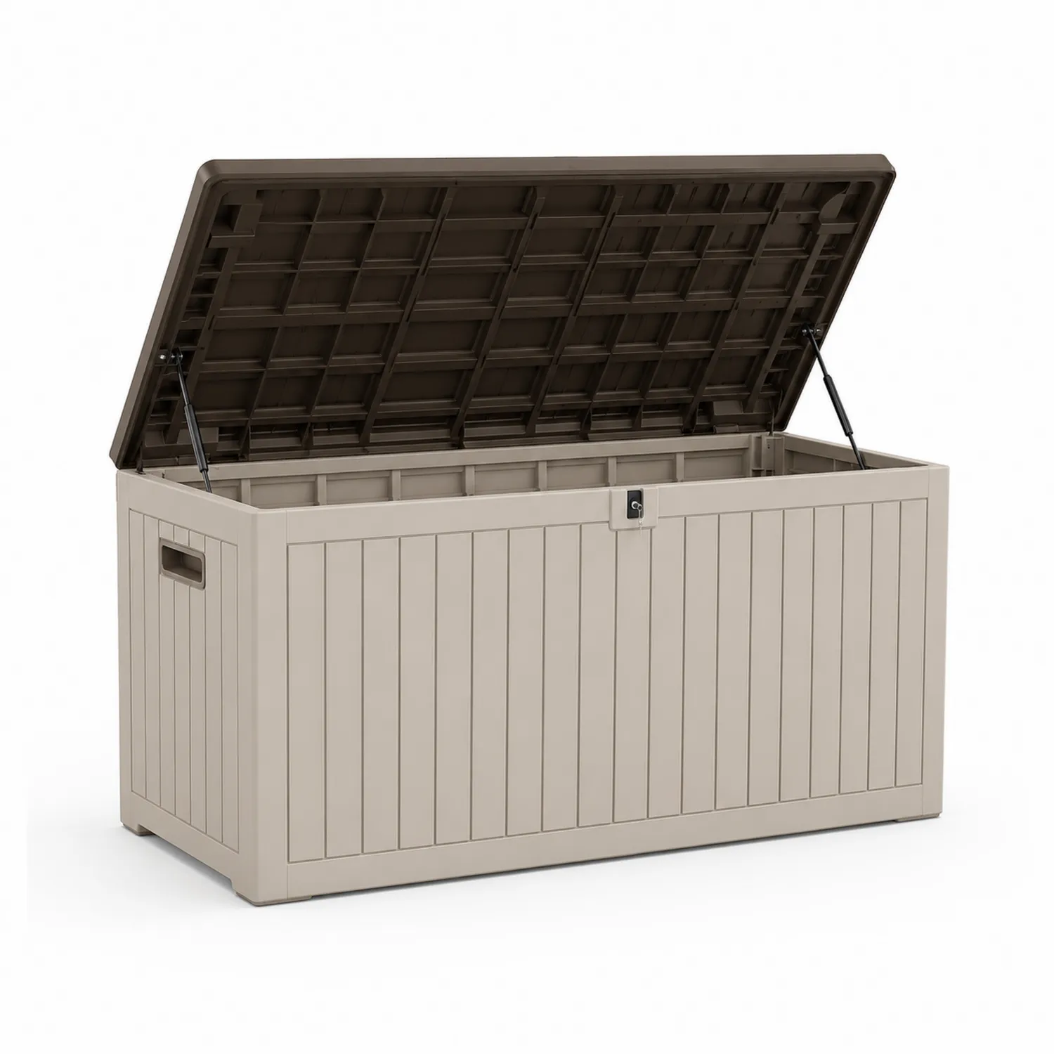 Caja de almacenamiento de plástico para exteriores 120x50x60 cm