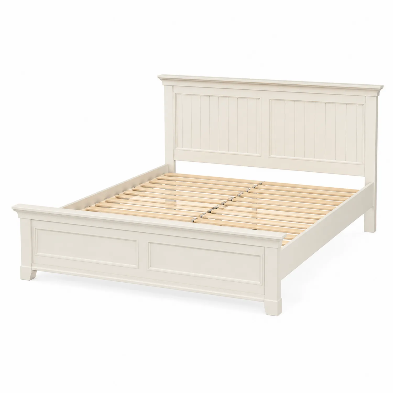 Cama de Madera Color Crema 200x160 cm