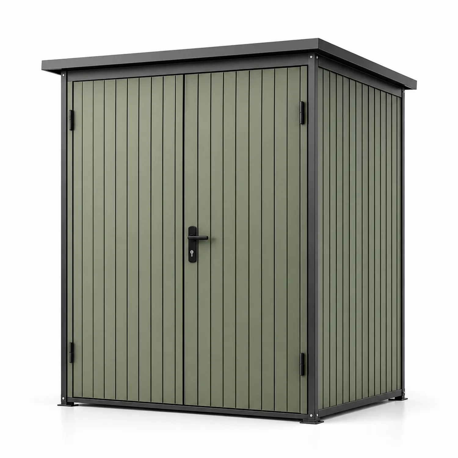 Cobertizo de Acero Galvanizado Verde 200x130x180cm