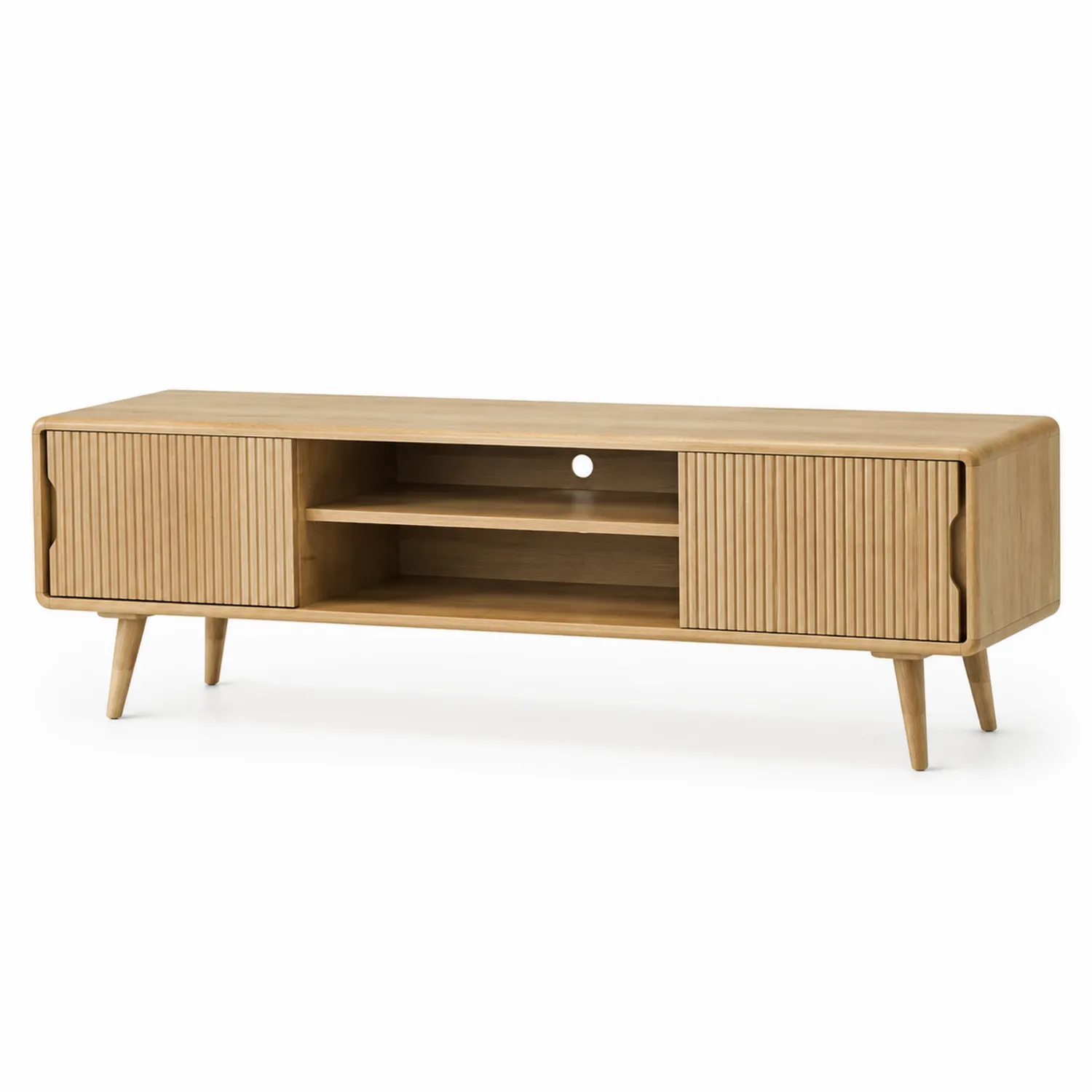 Mueble de TV de Madera de Roble 160x40x50 cm