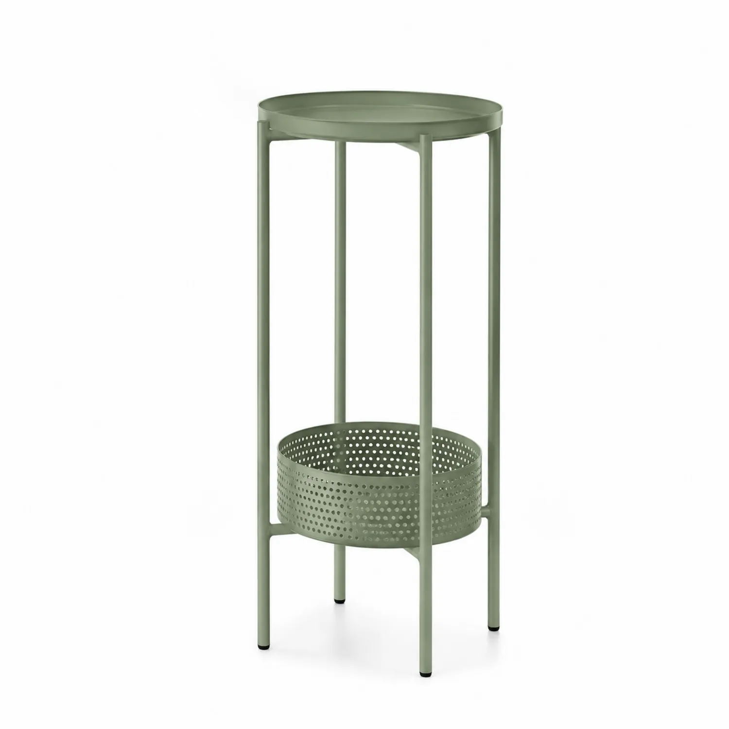 Soporte para Plantas de Metal Verde de 85 cm