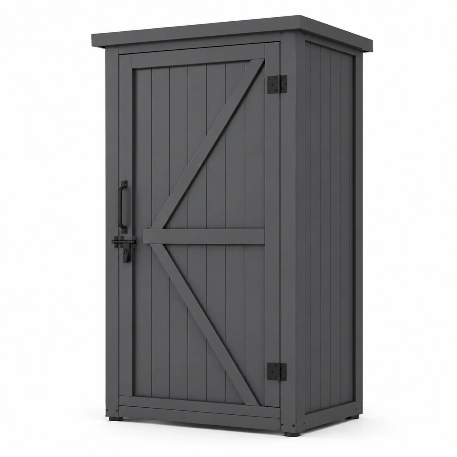 Cobertizo de madera gris antracita 180x90x50 cm