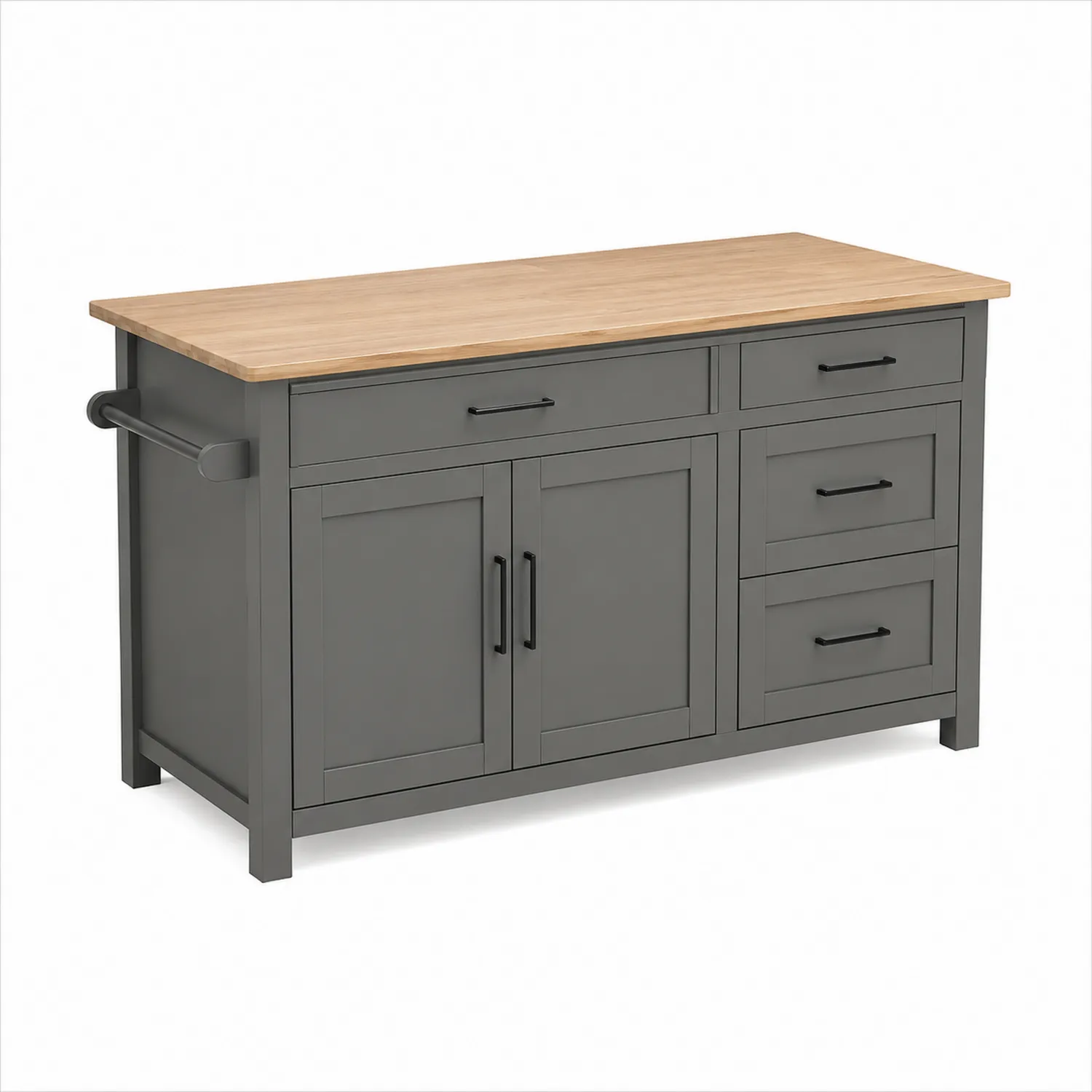 Isla de cocina y carrito