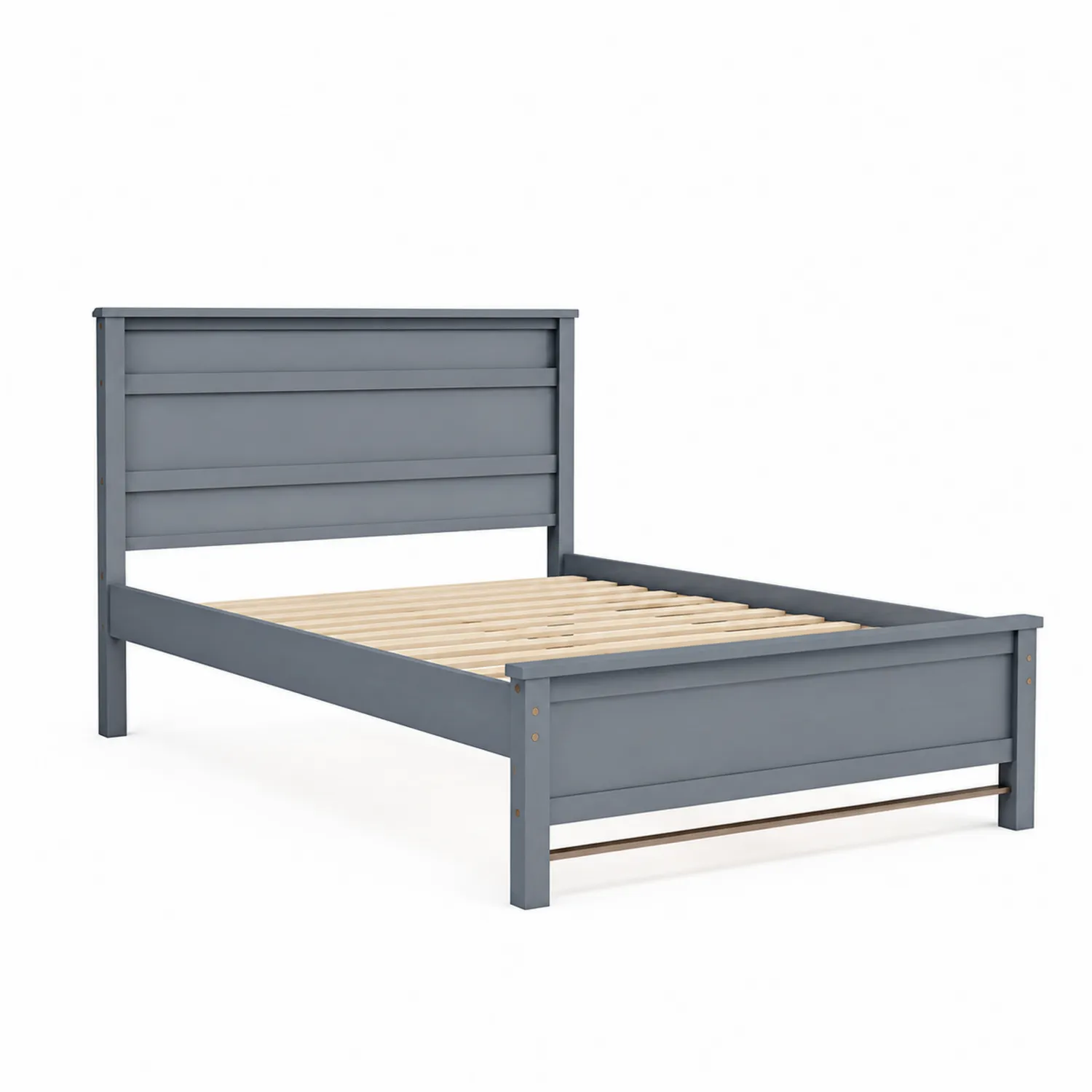 Cama de Madera Gris Azulada 200x150 cm