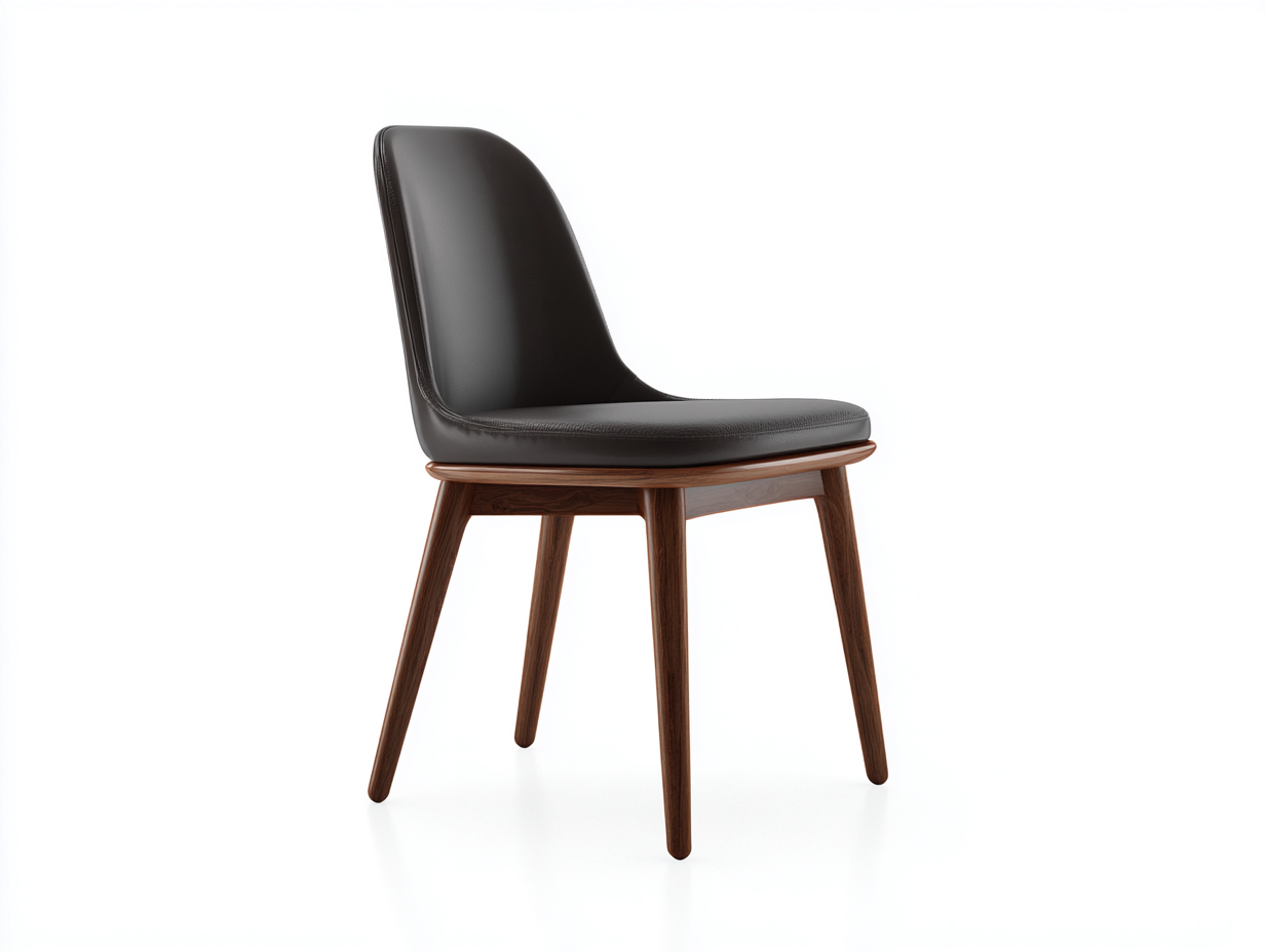 Esszimmerstühle Kunstleder Holz 58x55x82 cm - Schwarz - Modernes Design - Für Esszimmer geeignet-Oakmyhome