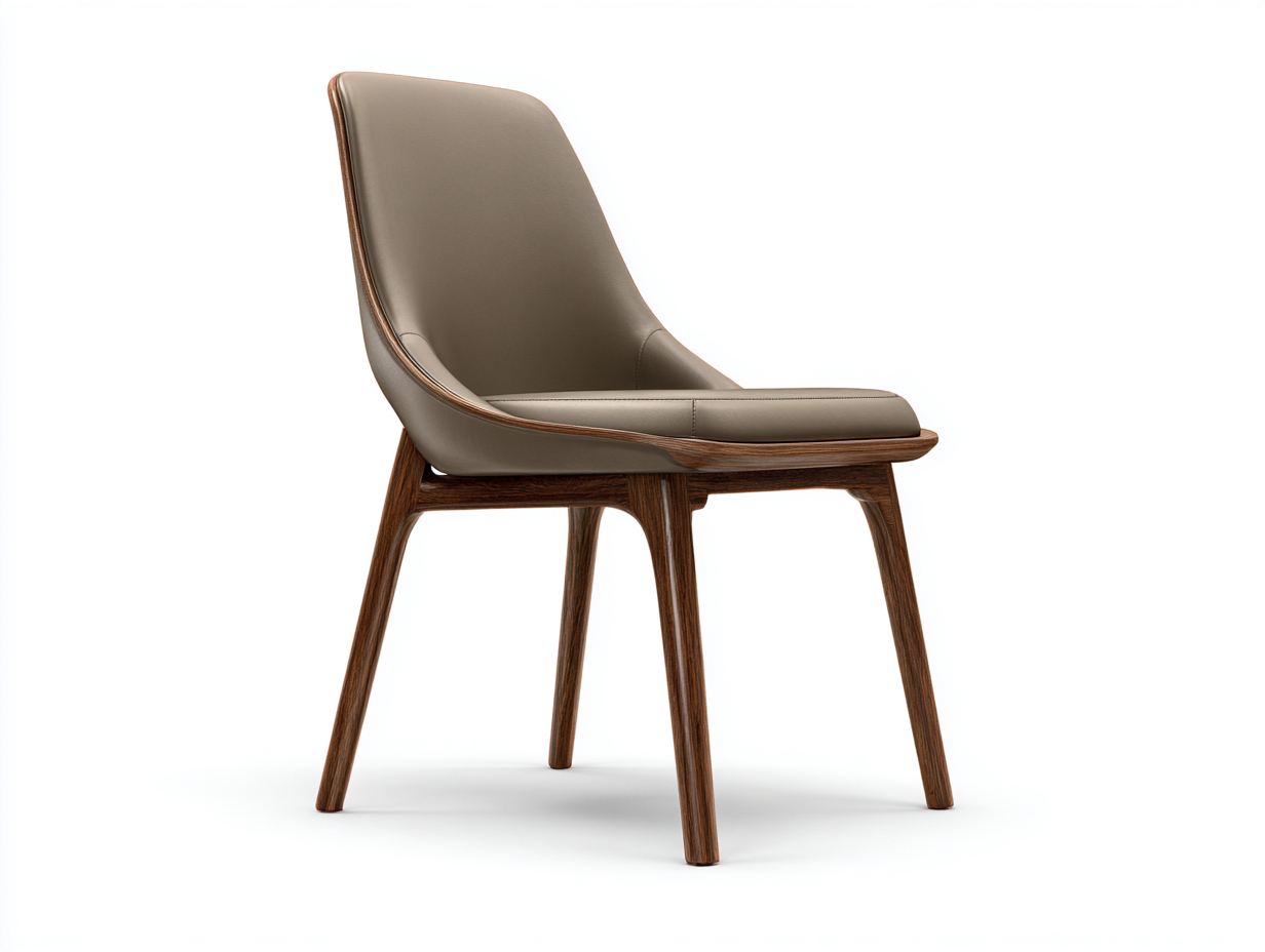 Esszimmerstühle Kunstleder Holz 59x57x83 cm - Hellkhaki - Modernes Design - Für Esszimmer geeignet-Oakmyhome