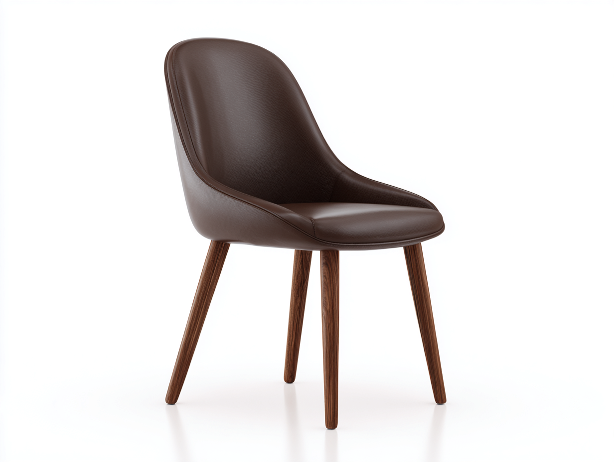 Esszimmerstühle Kunstleder Holz 58x55x82 cm - Kaffee - Modernes Design - Für Esszimmer geeignet-Oakmyhome
