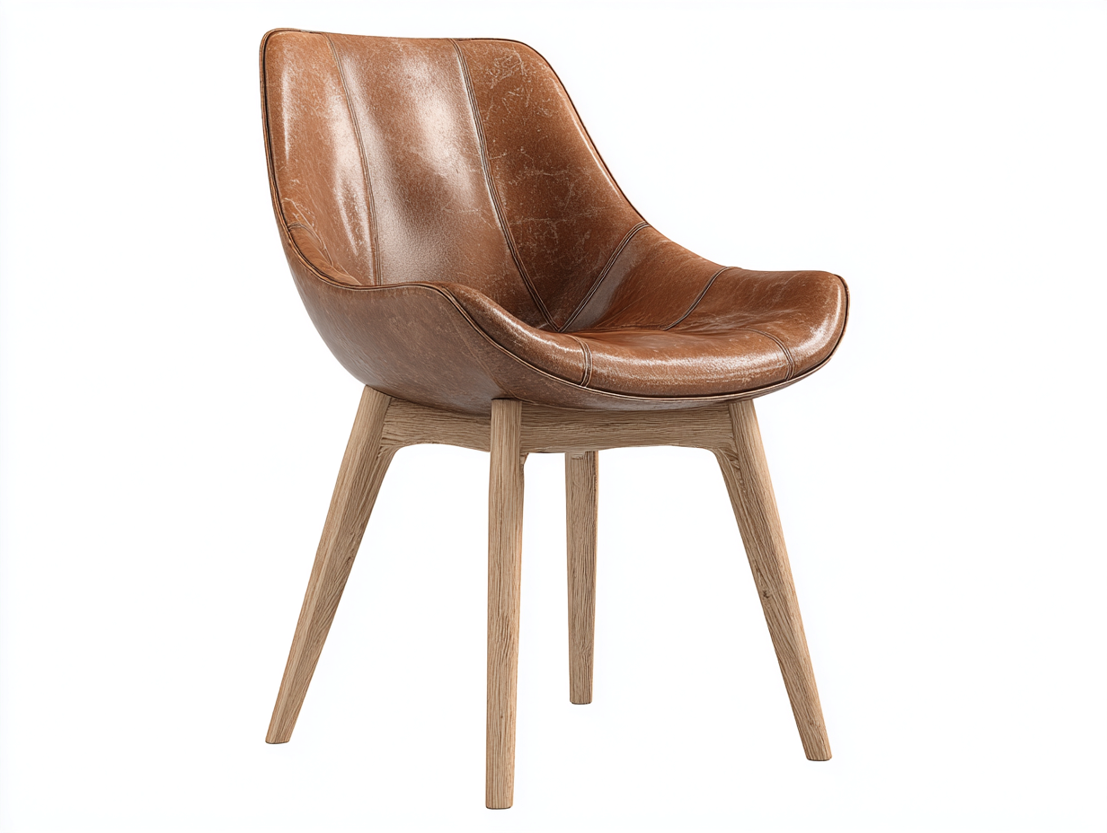 Esszimmerstühle Kunstleder Holz 60x56x84 cm - Braun - Vintage Design - Für Esszimmer geeignet-Oakmyhome
