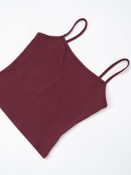 Two-Piece Set Women's Solid Color Cami Top & Pants, Casual Sleeveless Top & Pants for Daily Wear, Ladies Summer Clothes