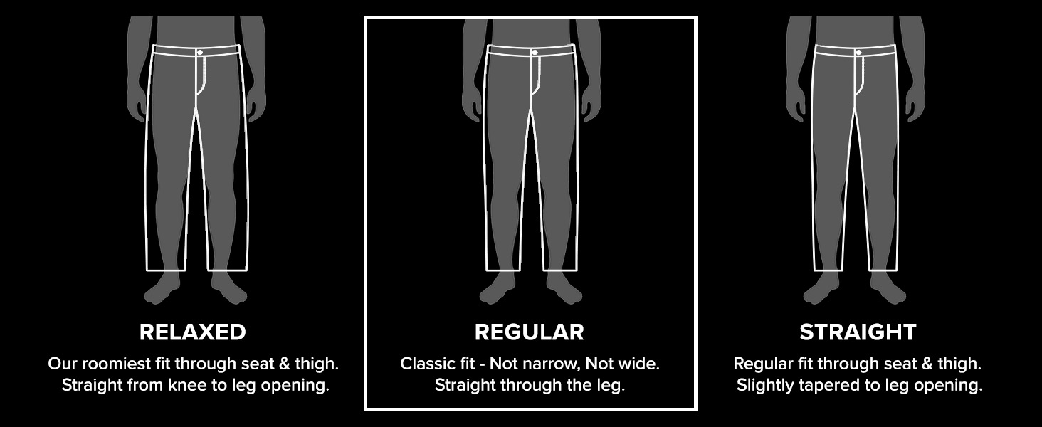 Pants Fit Guide. It is a regular fit pants