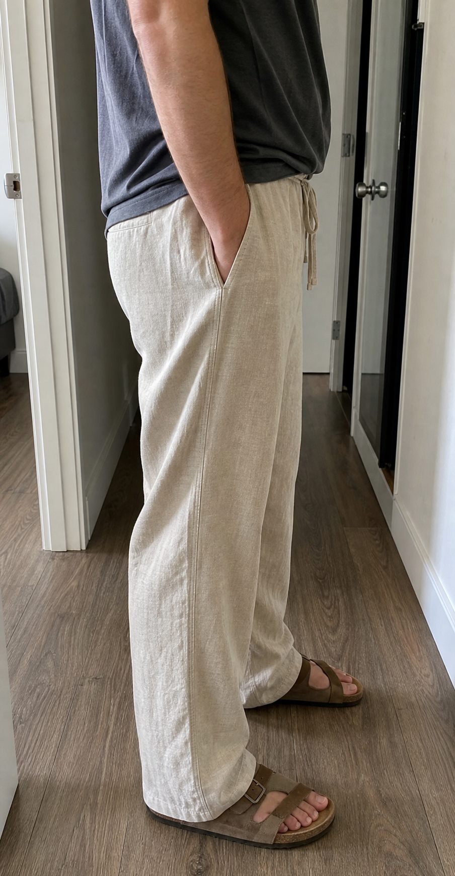Linen Pants Drape customer style reference