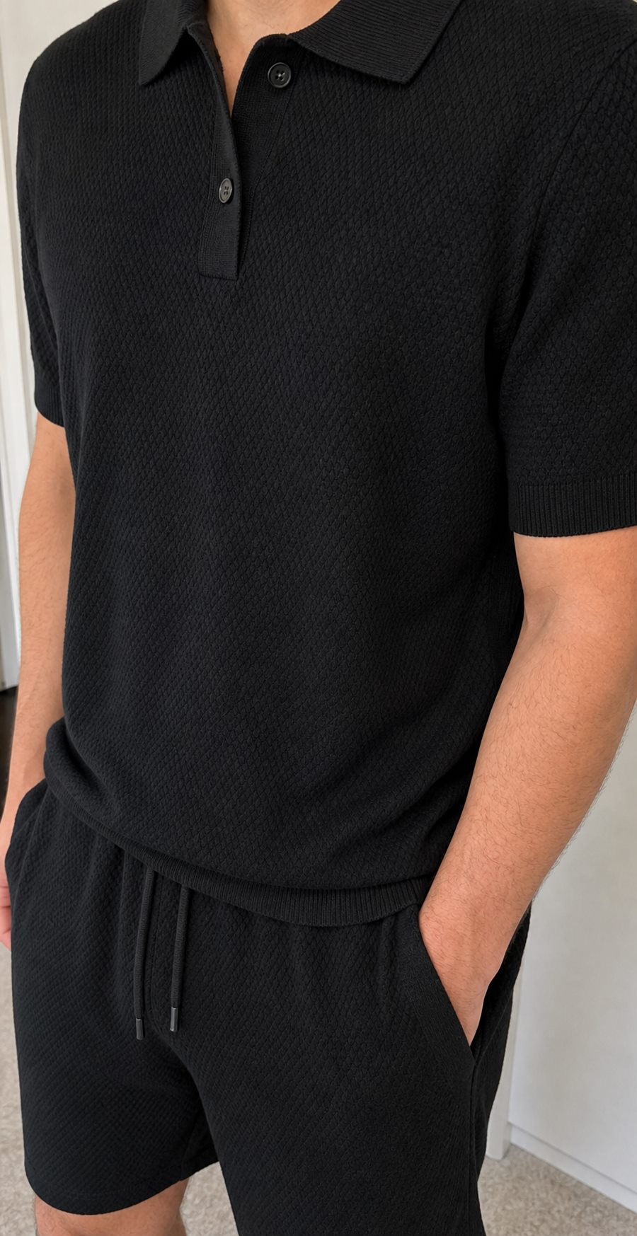 Knit Polo Set customer style reference