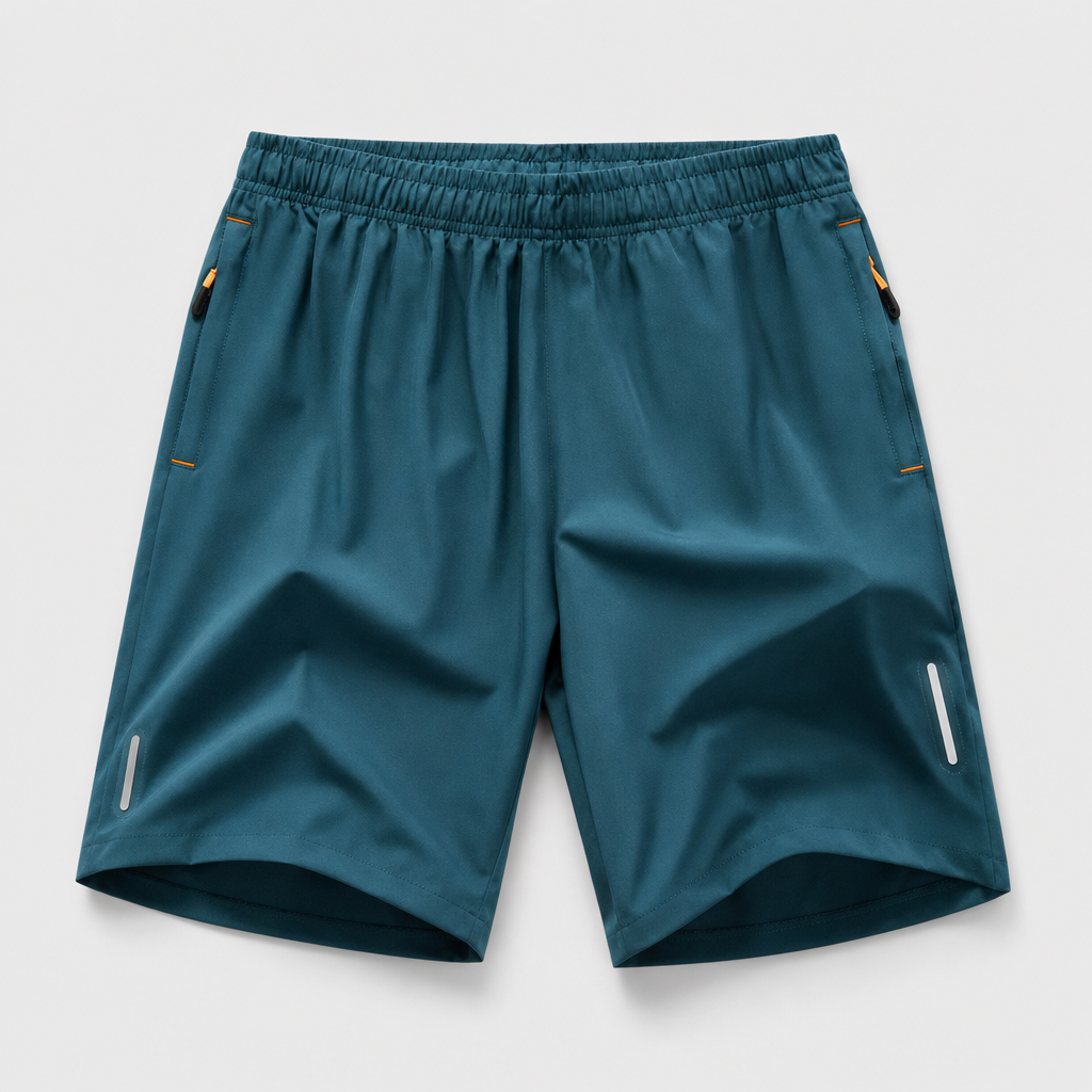 Teal Blue men athletic training shorts SKU image