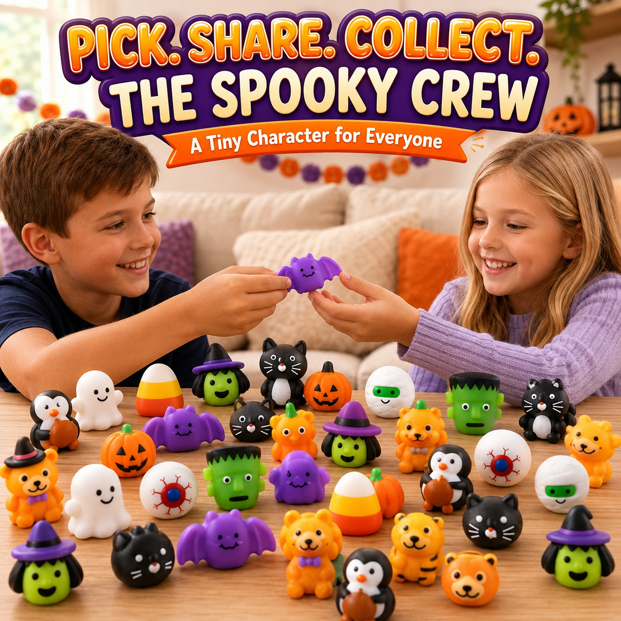 🔥Last Month 50% OFF - 👻🎃 50PCS Halloween Mochi Squishy Toys🦇