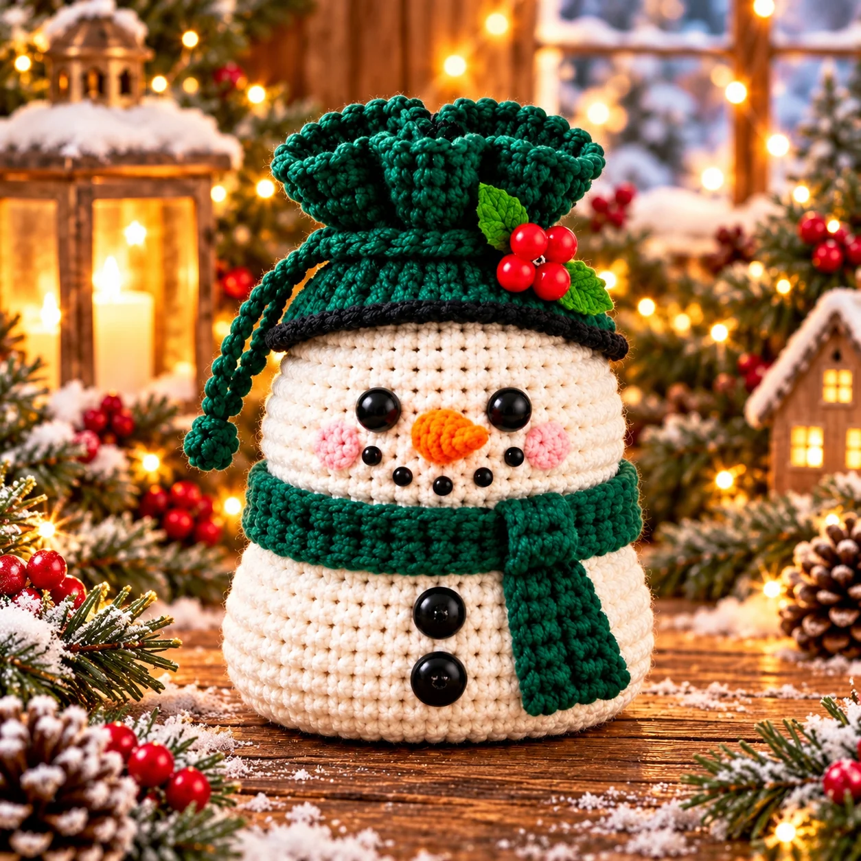 🎄 Christmas Crochet Character Gift Pouch | Reusable Drawstring Gift Bag — 12 Festive Designs