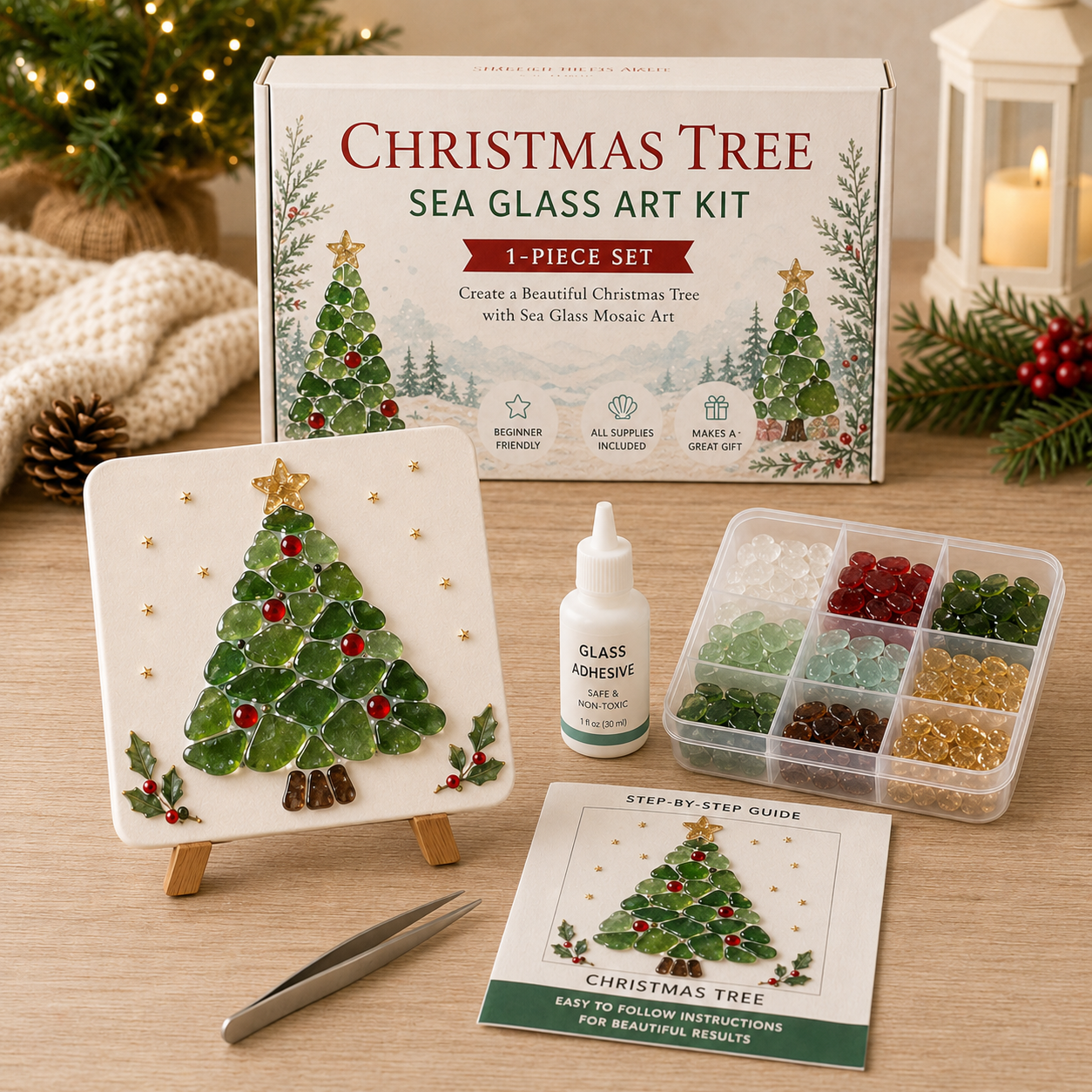 🎅🎄 create your own magical christmas sea glass art 🦌✨(🔥🔥🔥50% Off)