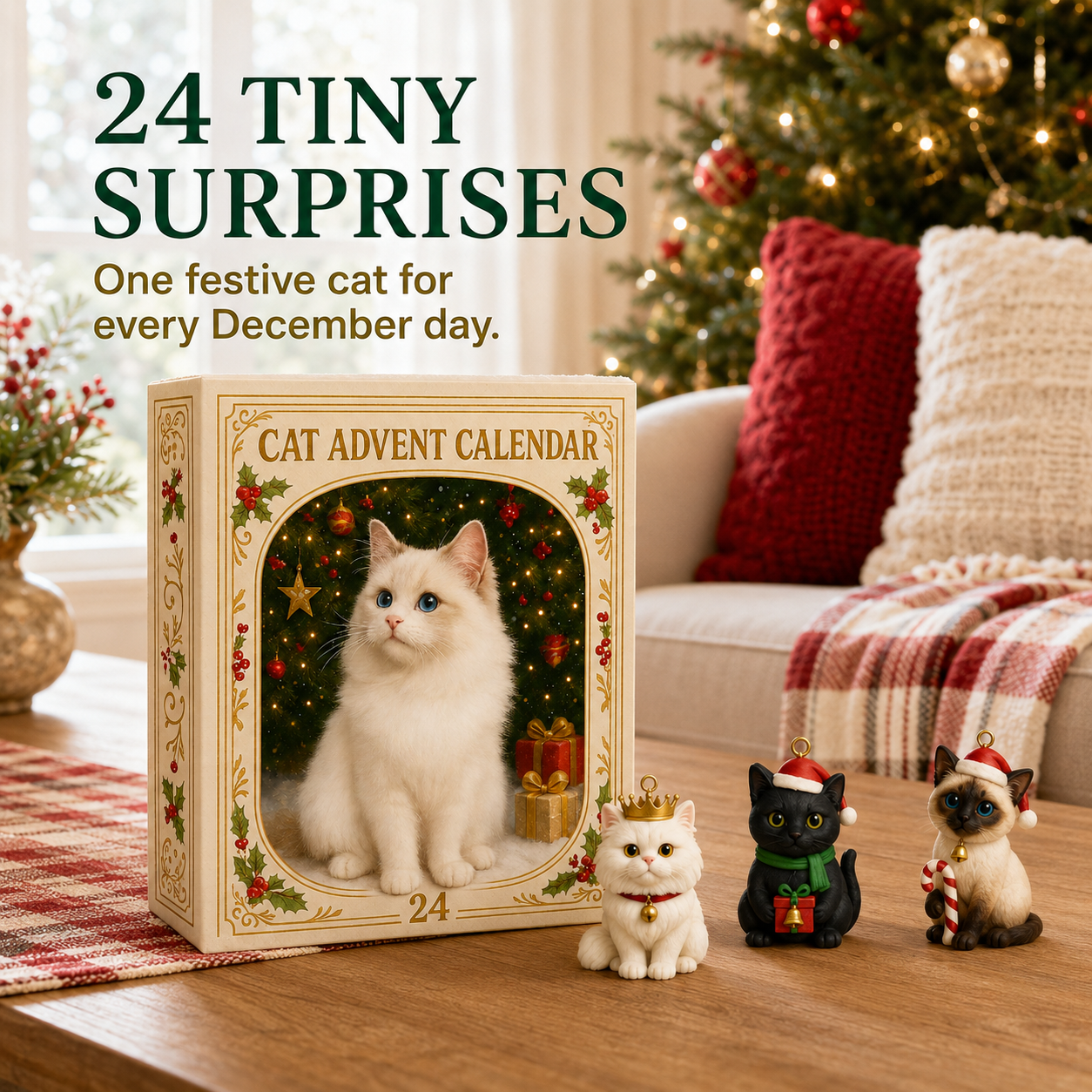 Christmas countdowns are better with cats