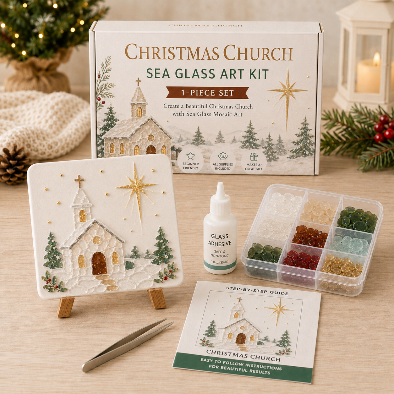 🎅🎄 create your own magical christmas sea glass art 🦌✨(🔥🔥🔥50% Off)