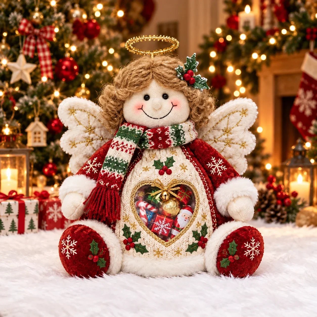 🎄🎅 Refillable Christmas Figurine Treat Holder 🍬（Free shipping on any Two items）🎀