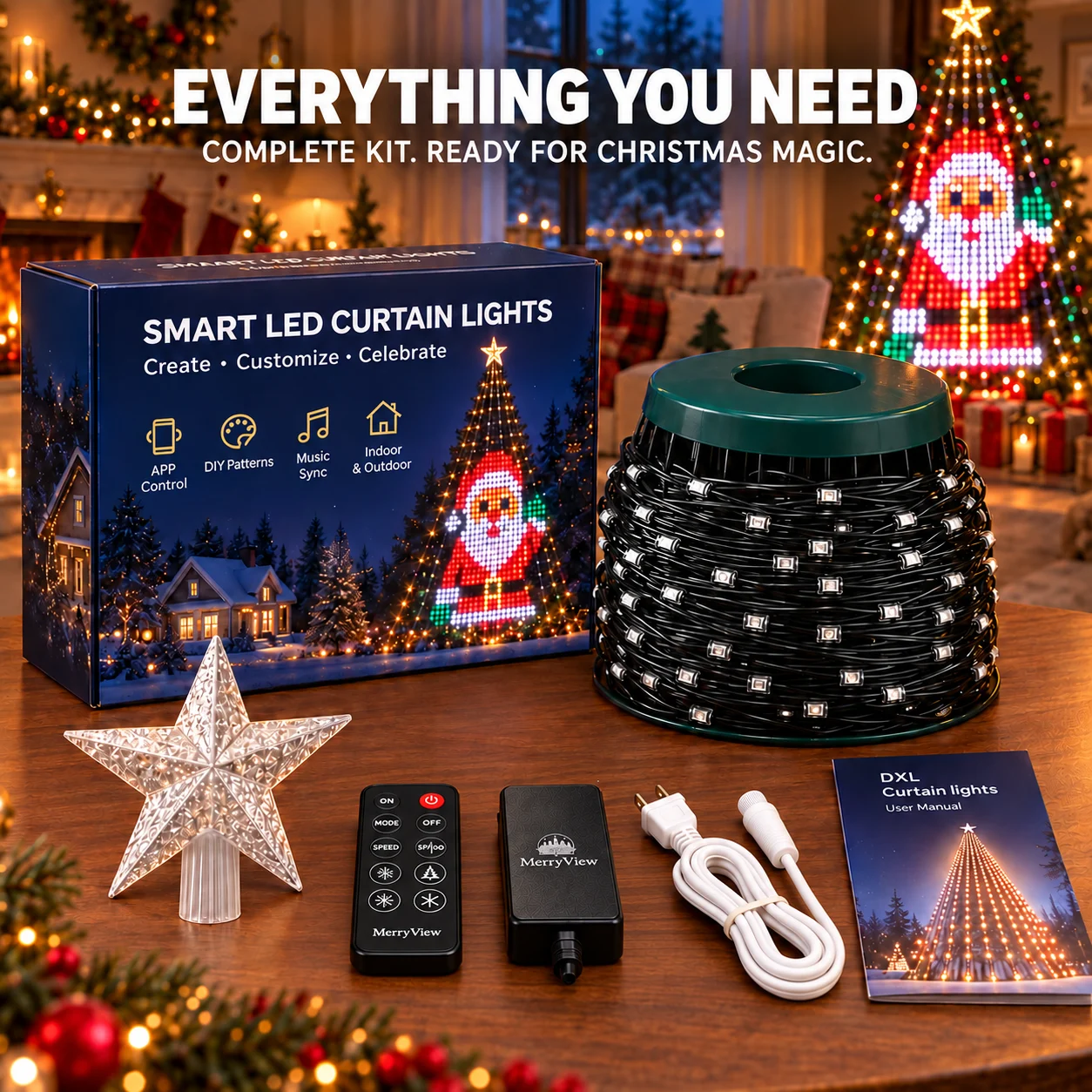 Smart Animated Christmas Tree Lights | Built-in Timer For Auto On/Off