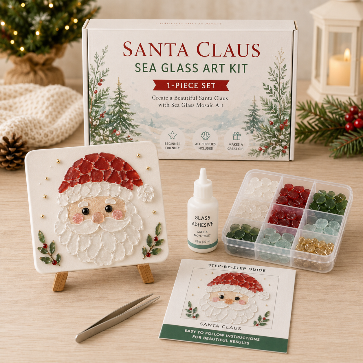 🎅🎄 create your own magical christmas sea glass art 🦌✨(🔥🔥🔥50% Off)