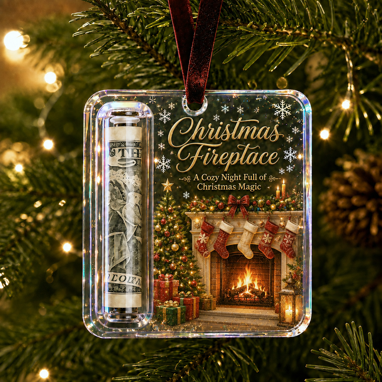 🔥LAST MONTH 50% OFF🎄Christmas Cash Gift Ornament- Make Cash Feel Like A Real Christmas Gift💵