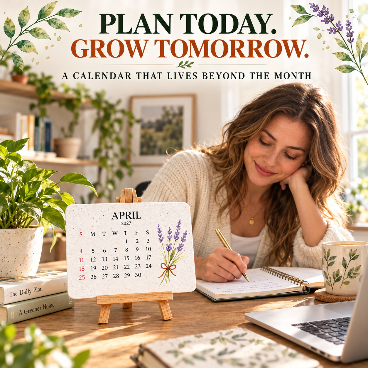 🌱Eco-Friendly Plantable "Timeless" Seed Calendar 2027