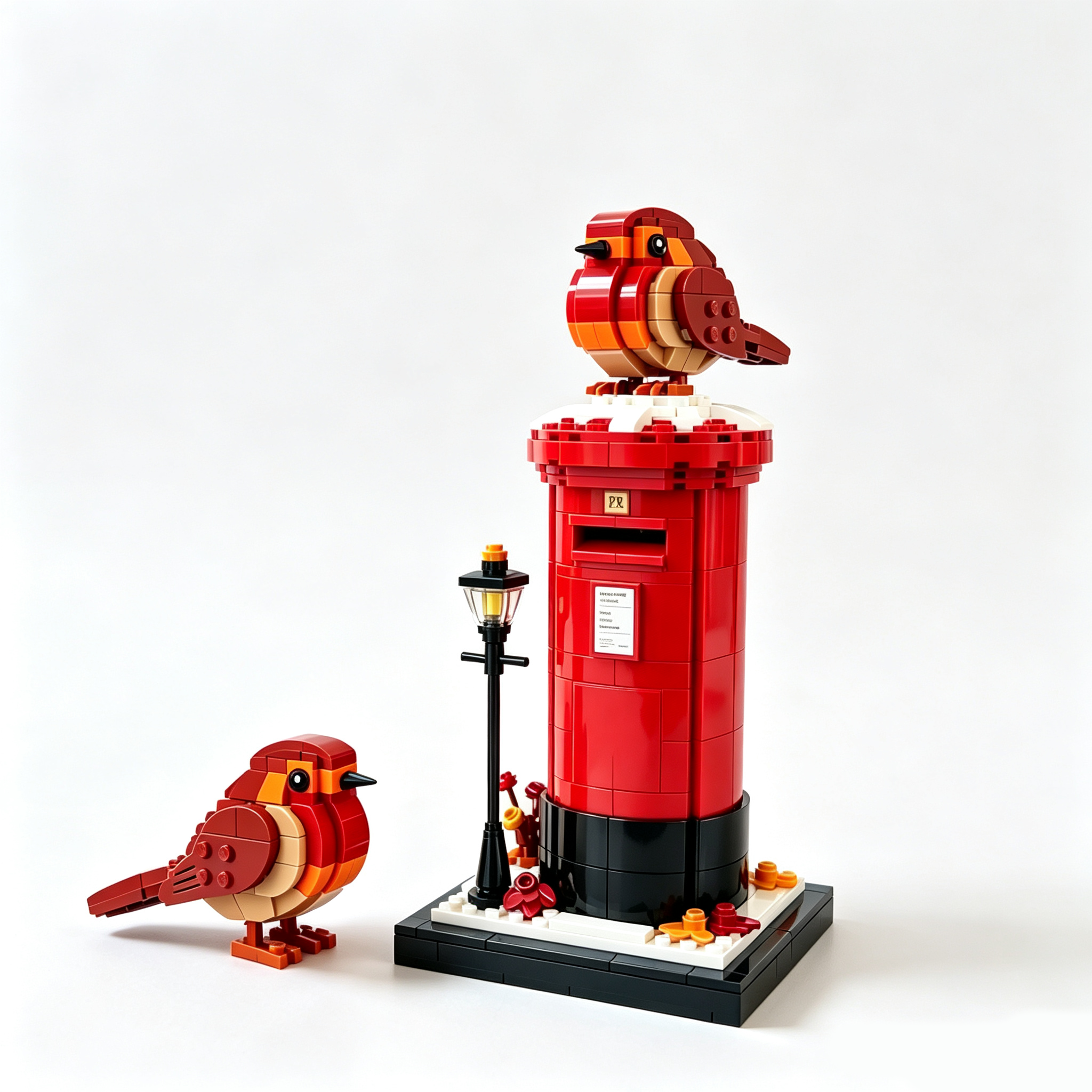 Vintage Postbox & Robin Brick Set – A Symbol of Love & Remembrance📮