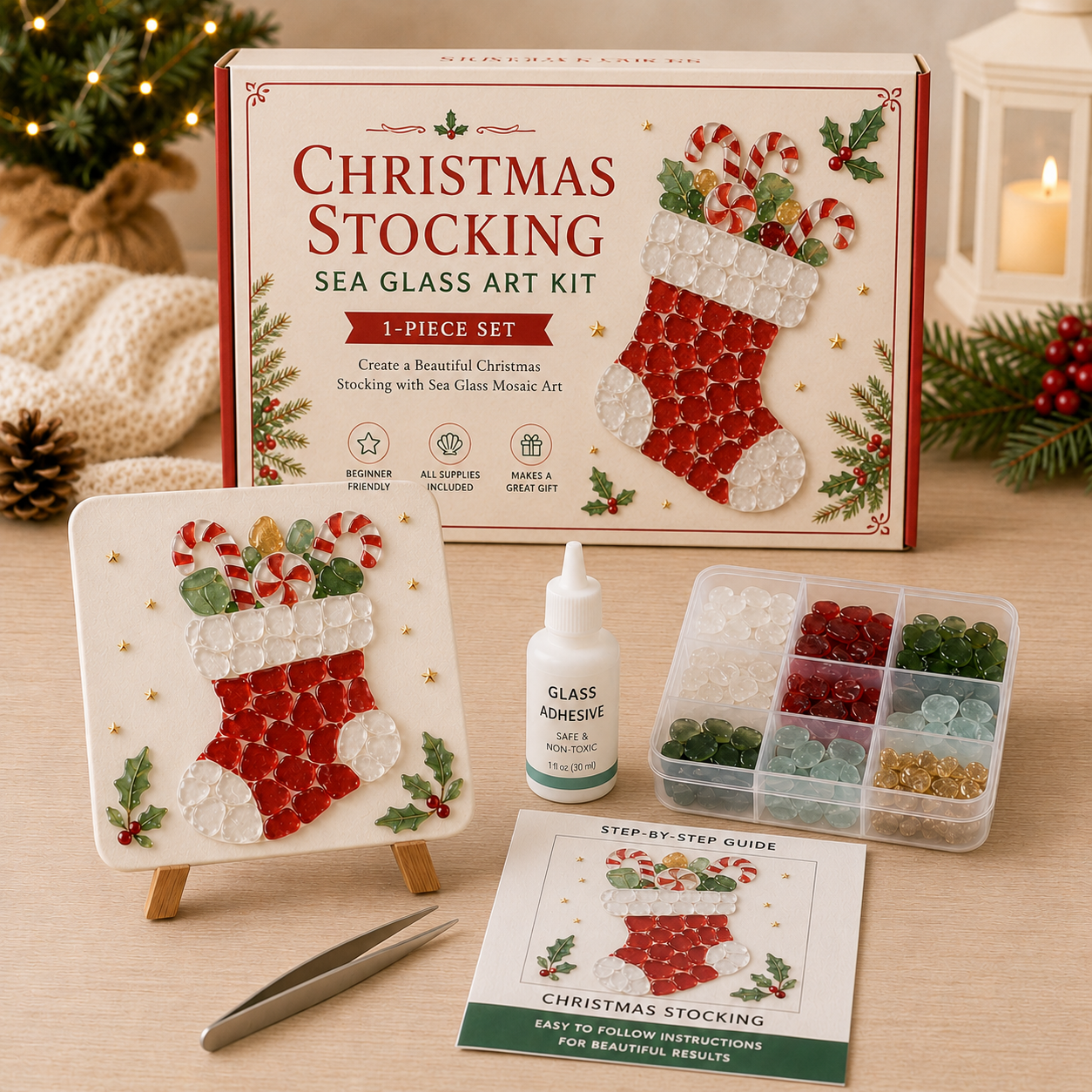 🎅🎄 create your own magical christmas sea glass art 🦌✨(🔥🔥🔥50% Off)