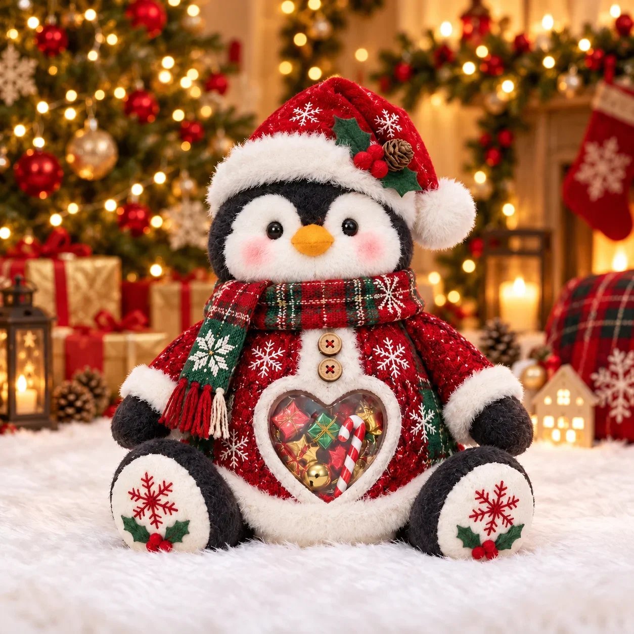 🎄🎅 Refillable Christmas Figurine Treat Holder 🍬（Free shipping on any Two items）🎀