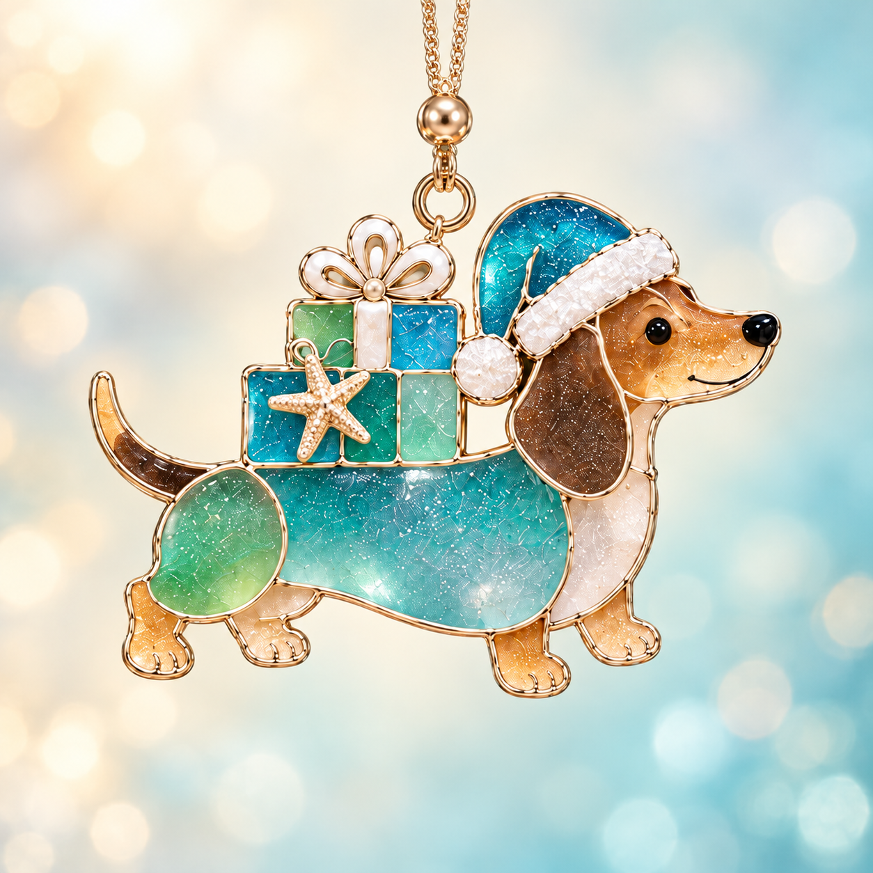🐶🌊 Coastal Dachshund Christmas Ornaments | 50% OFF Today Only £6.99