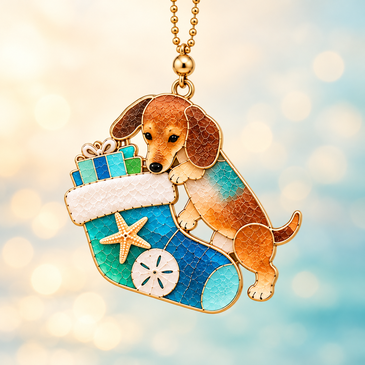 🐶🌊 Coastal Dachshund Christmas Ornaments | 50% OFF Today Only £6.99