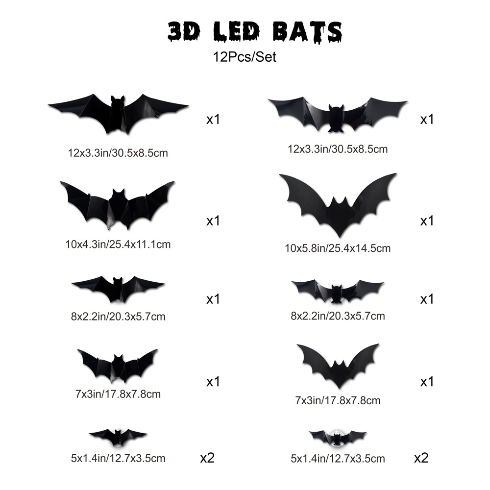 🦇 ⚡Last Months,50% Off Glowing Bat Wall Decor🔥🔥🔥