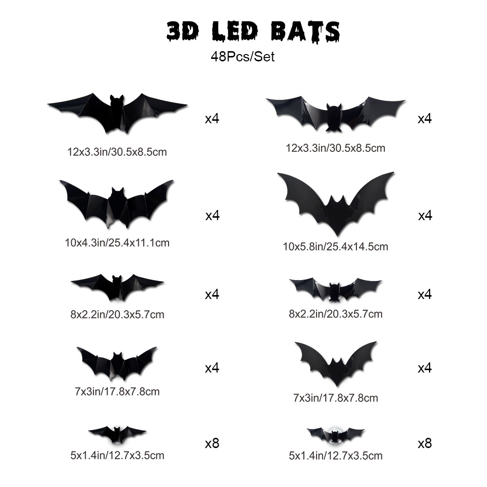 🦇 ⚡Last Months,50% Off Glowing Bat Wall Decor🔥🔥🔥