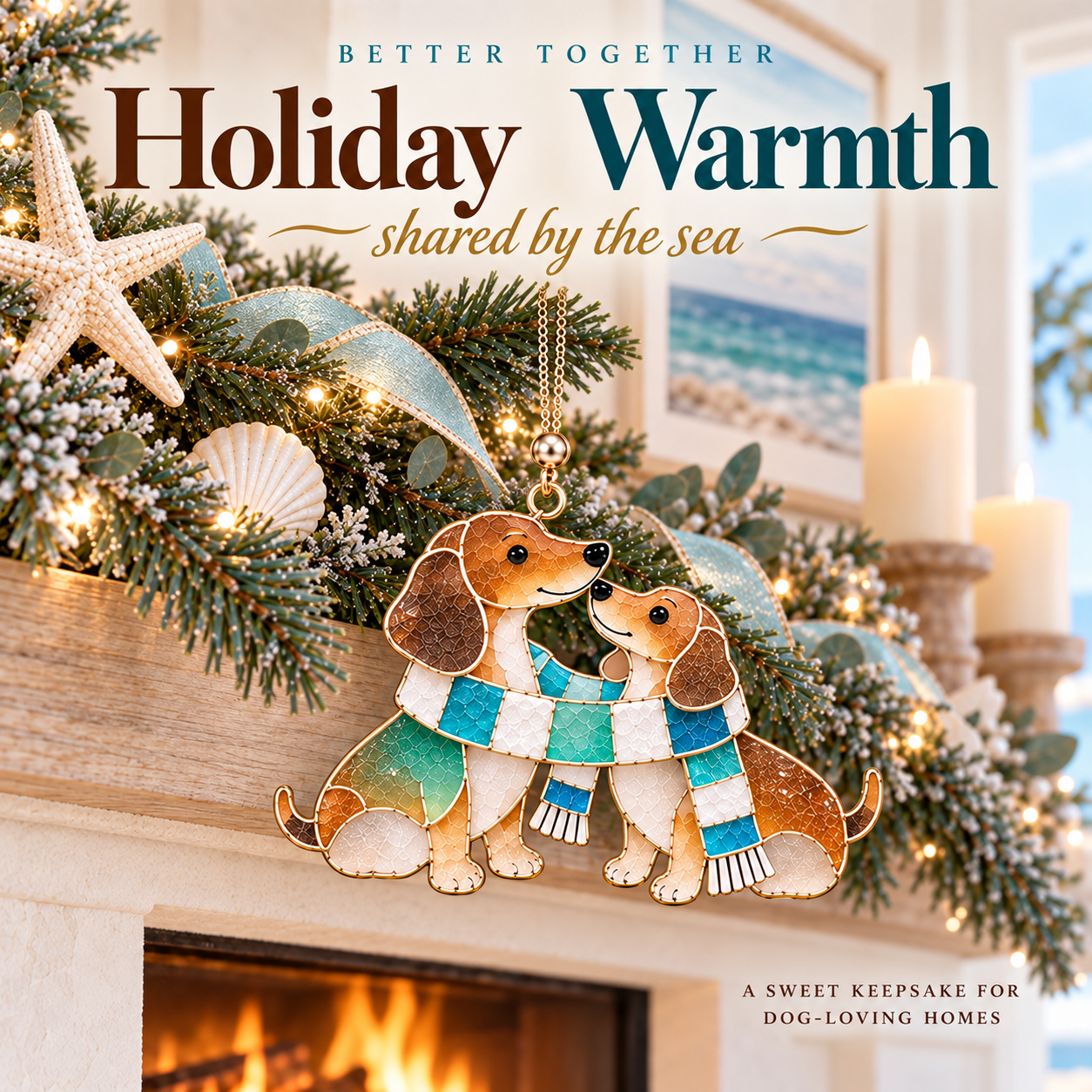 🐶🌊 Coastal Dachshund Christmas Ornaments | 50% OFF Today Only £6.99