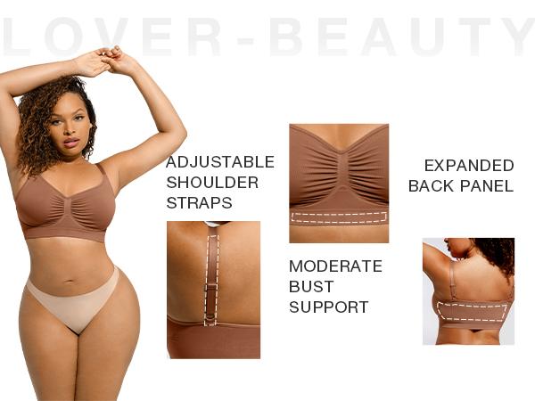 FeelinGirl Women's Wireless Sculpt Bra Comfort Bralettes No Underwire Unlined Cami Bra Seamless Tshirt Bras Sports Bra Bralette Basic Comfortable Fit Womenswear Everyday Up to 44DD FeelinGirl Women's Wireless Sculpt Bra Comfort Bralettes No Underwire Unlined Cami Bra Seamless Tshirt Bras Sports Bra Bralette Basic Comfortable Fit Womenswear Everyday Up to 44DD