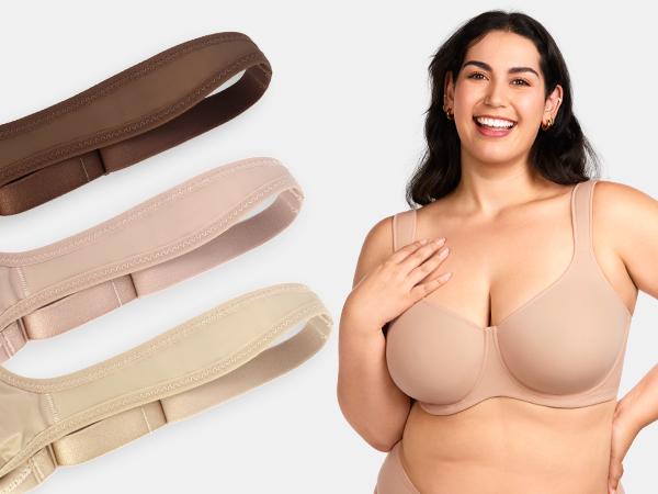 HSIA Joan Comfortzone Soft T-Shirt Full Coverage Unlined Unpadded Underwire Plus Size Minimizer Bra Everyday Bra