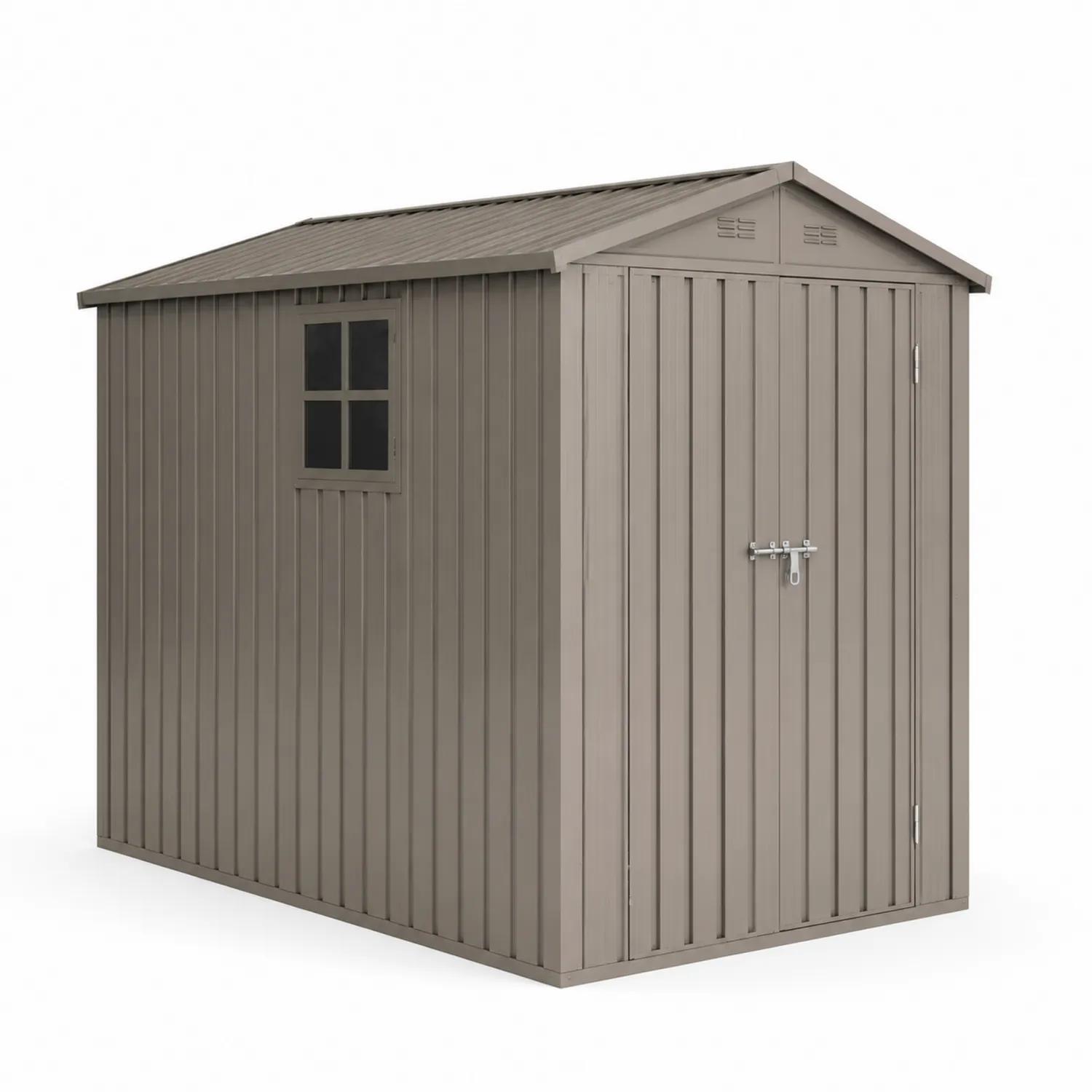 Cobertizo de Acero Galvanizado con Ventana y Puerta 270x150x180 cm