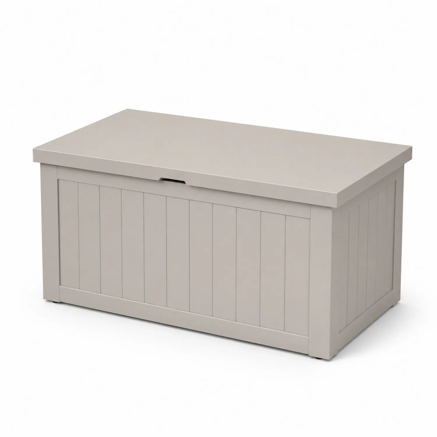 Baúl de Almacenamiento de Resina Beige 120 cm x 60 cm x 50 cm