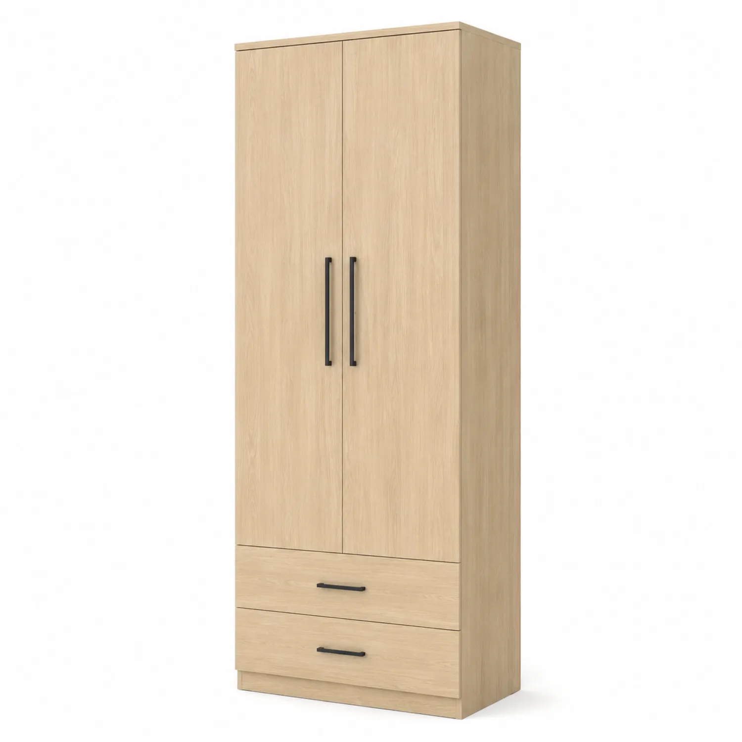 Armario de Madera con Puertas y Cajones 180x80x50 cm