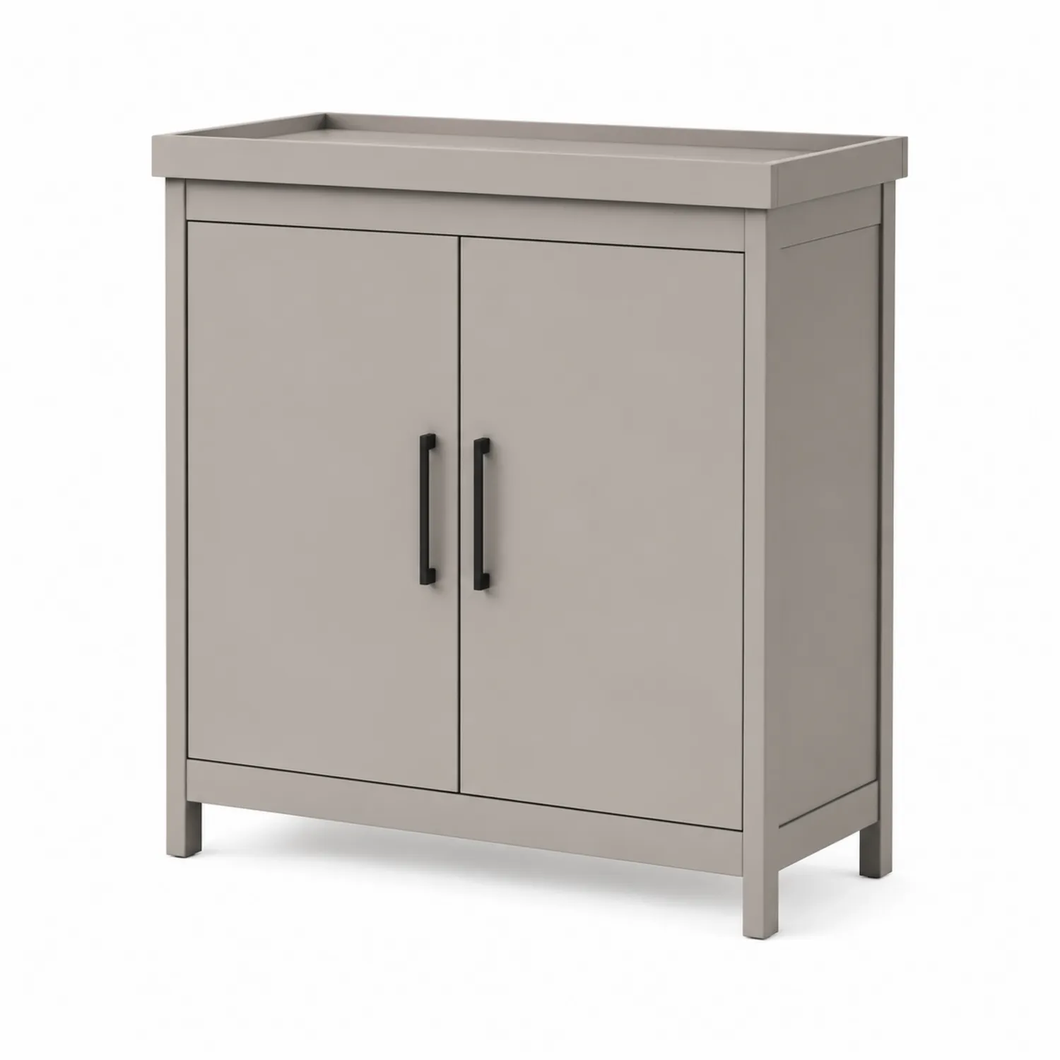 Armario de Madera MDF Gris 80x40x90 cm