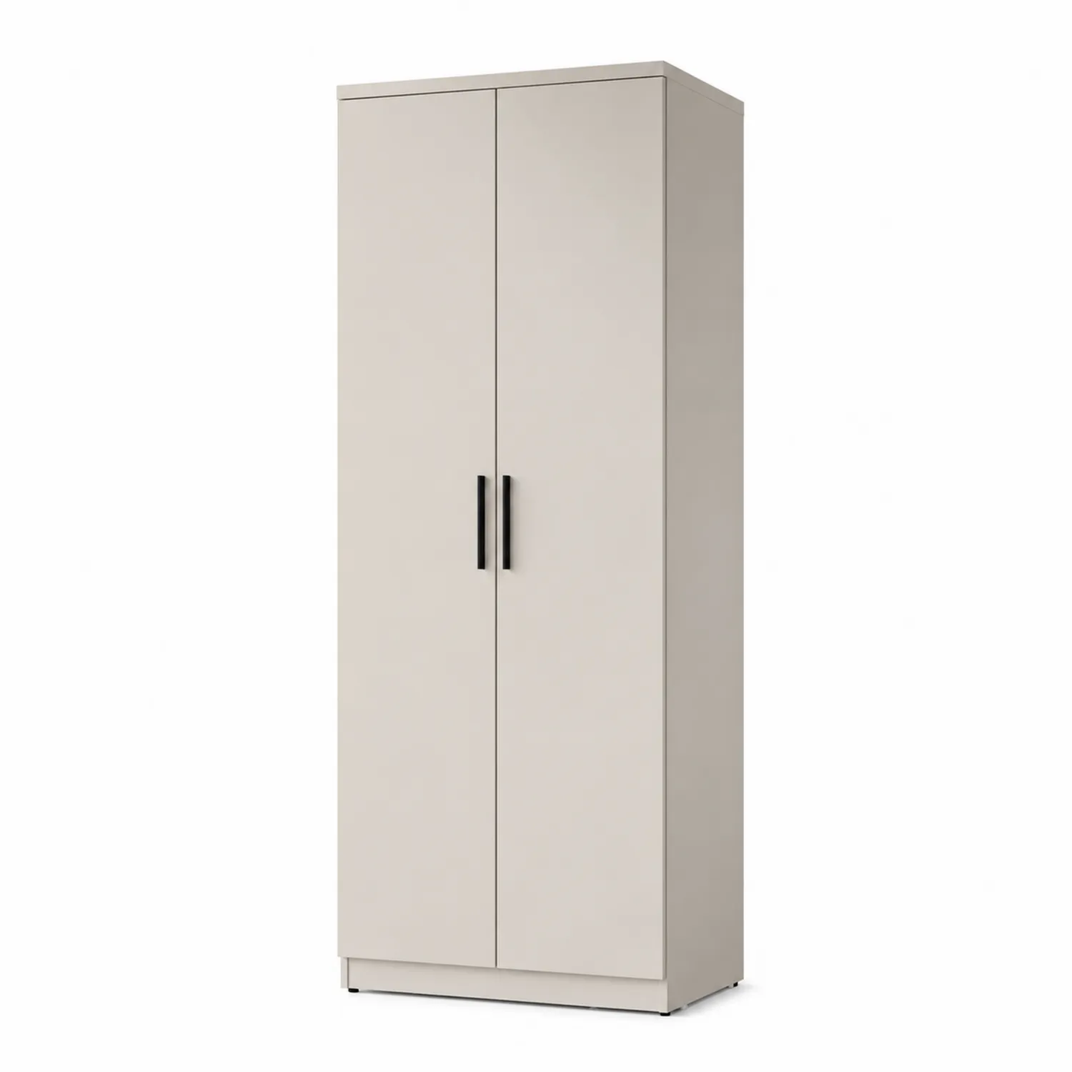 Armario de Madera Contrachapada con Puertas Dobles Beige 180 cm