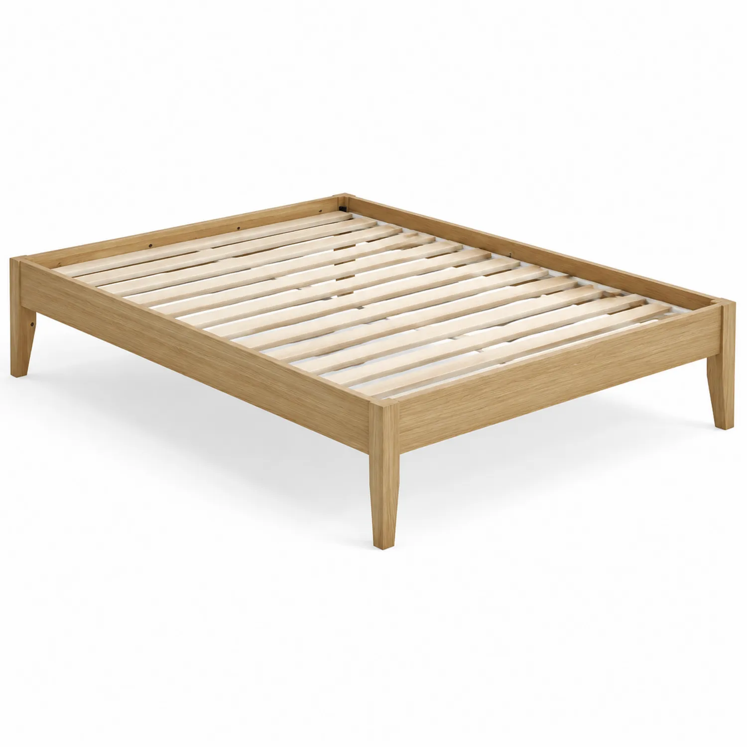 Estructura de cama de madera de roble 200x150 cm