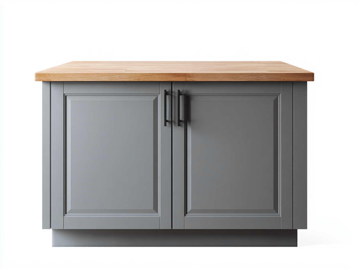 Buffet-MDF-bois-118 x 46 x 87 cm-Gris-chêne naturel-Style industriel moderne-Cottamynest