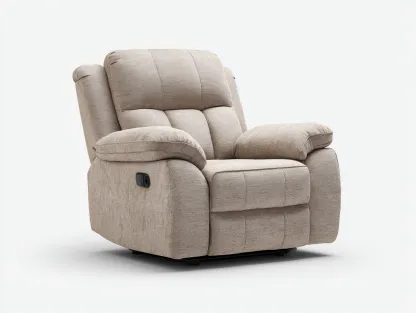 Fauteuil relax-tissu-métal-92x89x102 cm-beige-style contemporain-Cottamynest