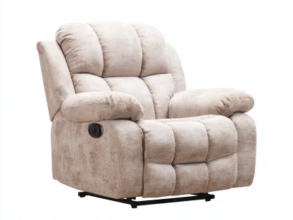 Fauteuil relax-tissu-métal-97x92x103 cm-beige-style contemporain-Cottamynest