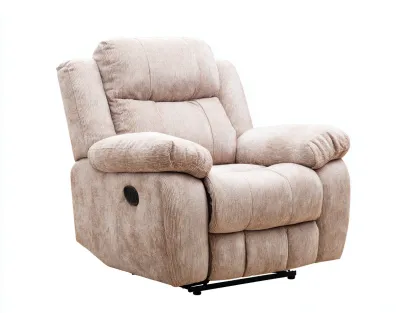 Fauteuil relax-tissu-métal-93x88x101 cm-beige-style moderne-Cottamynest