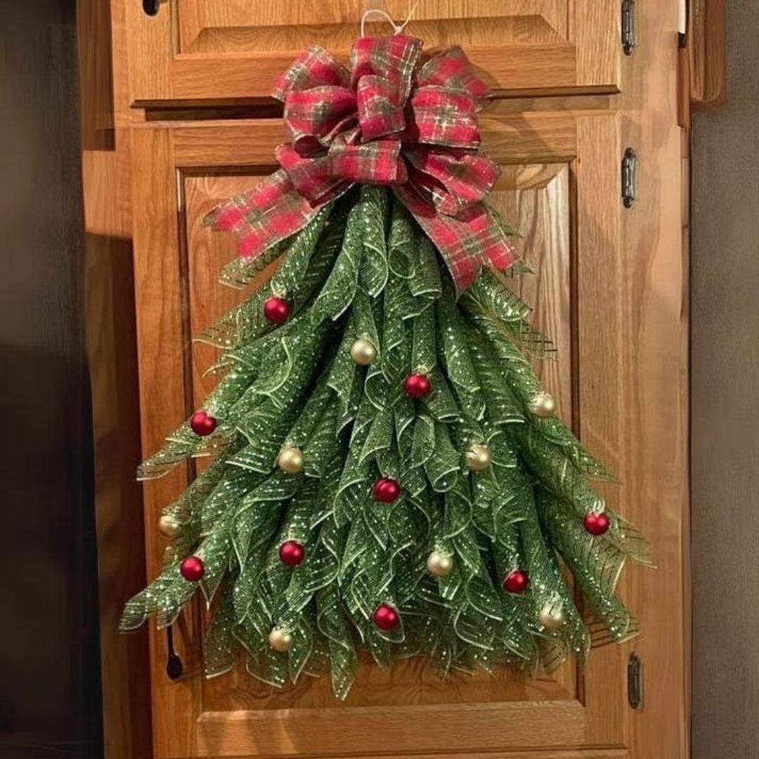 🎄Handmade Christmas Tree Wreath for Front Door